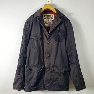 Kaporal Vintage Women’s Jacket – Skull Embroidery & Flowers